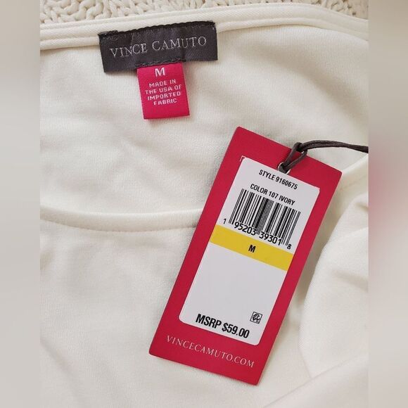 Vince Camuto High/Low Cutout Long Sleeve Tunic sz Med - Picture 10 of 11